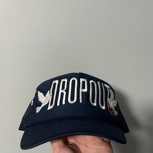 DROPOUT men’s trucker hat.